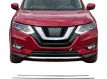 Modanature Griglia Radiatore Modanature Griglia Per Nissan X-Trail 2017-2025 Cromo Argento 2X