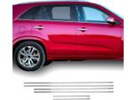 Modanature Per Finestre Per Kia Sorento 2009-2014 In Acciaio Inox Cromato 6Pcs