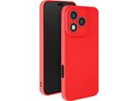 Avizar, Cover Honor 400 Lite In Silicone Liscio Protezione Fotocamera Marrone, Rosso