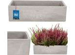 Kotarbau® Fioriera A Letto Rialzato Balcone 32 X 12 X 9 Cm Fioriera In Ceramica Cemento Rettangolare Balcone Vaso Fioriera Balcone Cassetta Fioriera Vaso Per Erbe Davanzale Finestra Fioriera Rettangolare