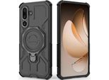 Cover Resistente Per Samsung Galaxy M56, Custodia Robusta Con Supporto Ad Anello, Supporto Magnetico E Supporto Nero