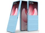 Custodia Per Samsung Galaxy Z Flip 7 Custodia Rigida Pc Opaca Antiurto Antiscivolo Blu