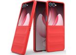 Custodia Per Samsung Galaxy Z Flip 7 Custodia Rigida Pc Opaca Antiurto Antiscivolo Rosso