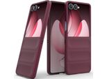 Custodia Per Samsung Galaxy Z Flip 7 Custodia Rigida Pc Opaca Antiurto Antiscivolo Maroon