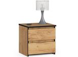 Comò Elegante CL2 In Rovere Craft Con 2 Cassetti
