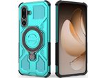 Resistente Cover Per Cellulare Per Samsung Galaxy M56, Robusta Custodia Con Supporto Ad Anello, Supporto Magnetico E Supporto Verde Menta