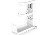 Inf Supporto Per Cuffie Con Supporto Da Tavolo, Girevole A 360° Bianco