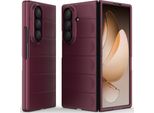Custodia Per Samsung Galaxy Z Fold 7 Custodia Rigida Pc Opaca Antiurto Antiscivolo Borgogna