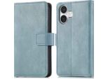 Custodia Per Cellulare Imoshion Per Apple Iphone 17 - Cover Flip A Libro - Blu Chiaro