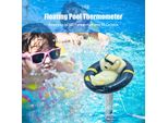 Termometro Galleggiante Per Piscina Termometro A Forma Di Orso Polare Cartoon Per La Temperatura Dell'acqua Con Cavo Per Piscine Interne, Piscine Esterne, Spa, Vasche Idromassaggio, Laghetti Per Pesci