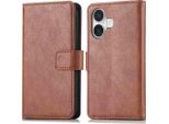 Custodia Per Cellulare Imoshion Per Apple Iphone 17 - Cover Flip A Libro - Marrone