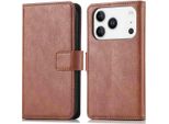 Imoshion Custodia Per Cellulare Per Apple Iphone 17 Pro Max - Custodia A Libro Flip - Marrone