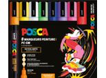 Set Di Pennarelli Posca PC5M 8 Pezzi Colori Pop - Set Di Pennelli Creativi