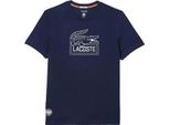 Lacoste - T-Shirt "Roland Garros Edition"" Extra Dry Per Uomo/Donna Unisex - Tennis GT4772 (Xs) (Blu)"