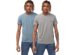 Emporio Armani - T-Shirt Da Uomo (2 Pezzi) GT4165 (M) (Grigio/Blu)