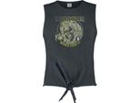 Amplified - Top Corto "Killer World Tour '81"" Da Donna GD2943 (Xxl) (Charcoal)"