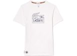 Lacoste - T-Shirt "Roland Garros Edition"" Extra Dry Per Uomo/Donna Unisex - Tennis GT4772 (Xs) (Bianco)"