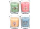 Qualcosa Di Diverso - Candela Profumata "Mandarino E Bergamotto"", Scarabeo Floreale 4-Pack SD10190 (Taglia Unica) (Colorato)"