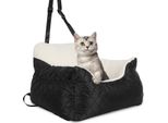 Seggiolino Auto Per Cani Clanmacy Robusto Seggiolino Auto Per Cani Di Piccola Taglia - Impermeabile Seggiolino Auto Per Cani Patchwork Bianco E Nero Per Sedili Posteriori E Anteriori