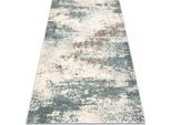 Tappeto In Lana Abby 486.28.LA111 Osta Vintage, Moderno Beige / Blu Beige 160X240 Cm