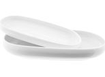 Set Di Piatti Da Portata In Porcellana Belicia - Set Da 2 Pezzi In Elegante Bianco