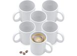 1.06 Tazza Da Caffè Klassik In Bianco - Circa 310Ml / Set Di 6 - Tazza Da Caffè Con Manico