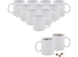 1.06 Tazza Da Caffè Klassik In Bianco - Circa 310Ml / Set Di 12 - Tazza Da Caffè Con Manico (12 Pezzi)