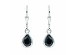 Paar OhrhäNger Adelia´S "Damen 925 Silber Ohrringe OhrhäNger Mit Zirkonia", Schwarz, Ohrringe, Damen, Damen, Silber 925 (Sterlingsilber), Mit Zirkonia Silberschmuck FüR Damen