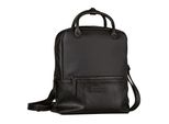 Cityrucksack TOM TAILOR Gia, Gr. B/H/T: 28,5cm x 35cm x 12,5cm, schwarz, Polyurethane, Rucksäcke, Freizeitrucksack Arbeitsrucksack Schulrucksack