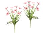 Kunstblume I.Ge.A. "Margeriten-Mix-Strauß", Rosa, B:18Cm H:50Cm L:10Cm, Polyester, Kunstpflanzen, 2Er Set Blumenstrauß GäNseblüMchen Bouquet Kunstblumen Strauß Blumen