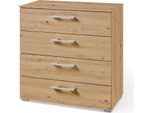 Schubkastenkommode "Henderson", Braun (Eiche Artisan), B:80Cm H:81Cm T:42Cm, Holzwerkstoff, Set One By Musterring, Sideboards, Mit 4 Schubladen Inkl. Selbsteinzug Und DäMpfung