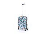 Koffer Saxoline "Springful", Gr. B/H/T: 36Cm X 55Cm X 20Cm, Bunt (Weiß, Mehrfarbig), Polyester, Koffer, Mit Integriertem Zahlenschloss