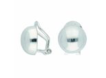 Paar Ohrclips Adelia´S "Damen 925 Silber Ohrringe Ohrclips Ø 11,5 Mm", Silber, Ohrringe, Damen, Damen, Silber 925 (Sterlingsilber), Silberschmuck FüR Damen