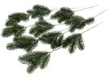 Kunstzweig BOTANIC-HAUS "Tannenpick Nisse", GrüN, B:13Cm H:35Cm T:10Cm Ø:13Cm, Kunststoff, Kunstpflanzen, Kunstzweig