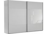 SchwebetüRenschrank Wimex "Easy", Weiß (Weiß, WeißGlas), B:180Cm H:210Cm T:65Cm, SchräNke, SchwebetüRenschrank, Mit Teilglas