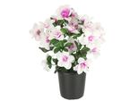Kunstblume I.Ge.A. "Kunstblume Azaleen Im Topf", Rosa (Weiß, Rosa), B:21Cm H:29Cm L:21Cm, Polyester, Kunstpflanzen, Blume Kunstpflanze Blumendeko Tischdeko Zimmerpflanze