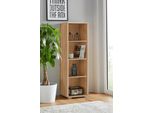 Standregal Priess, Braun (Struktureichefarben Hell), B:41Cm H:135Cm T:38Cm, Holzwerkstoff, Regale, BüCherregal Standregal