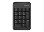 Tastiera Logilink Bluetooth, Con 17 Tasti, V5.1, Nero