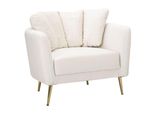 Poltrona Kiev Crema Cm 88X77X74