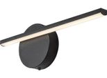 Lampada Da Parete Moderna Nera Orizzontale Oblunga 33Cm Per Soggiorno Camera Da Letto Sopra Quadro Led 6W Sabira Rabalux