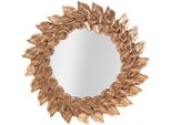 Furnlux Specchio Da Parete Petalo Oro 73 Cm / Colore Principale: Oro / Dimensioni: 73 X 73 X 5 Cm