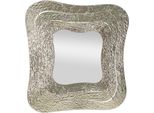 Furnlux Specchio Da Parete Aury Silver 74Cm / Colore Principale: Argento / Dimensioni: 74 X 79 X 7 Cm