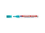 Edding 4-3000014 3000 Marcatore Permanente - Ricaricabile, 1,5 - 3 Mm, Turchese