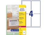 Avery Zweckform L7994 - Adesivo Permanente - Bianco - 99,1 X 139 Mm 100 Etichette (25 Fogli X 4) Etichette Di Spedizione (L7994-25)