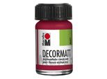 Marabu 1401 39 032 Decormatt Acrilico, Rosso Carminio 032, 15 Ml