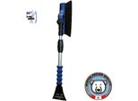 Scopa Da Neve / Raschiaghiaccio 4602 Con Labbro In Gomma, Scopa Girevole A 90°, Telescopica...