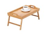 Zeller Vassoio Da Letto Bamboo Wht 50X21X30 Cm Marrone