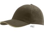 Sols 88100 | Six Panel Cap Buffalo / Berretto / Beanie / Cappello - Colore: Army/Beige - Taglia: Unica