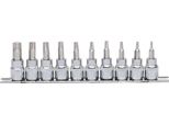 Ks Tools 918.3939 - Set Di Chiavi A Bussola - 3/8" - 10 Teste - Acciaio Al Cromo Vanadio - Din 3120 - Iso 1174 - 410 G"