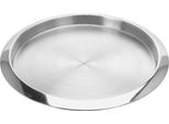 Piatto Da Portata Excellent Houseware, Acciaio Inossidabile, 35 X 2,5 Cm, Argento
